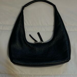 Marge Sherwood Black small leather hobo bag